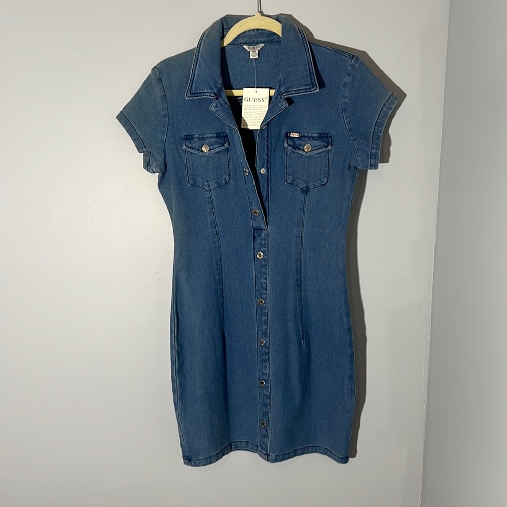 Guess denim dress with stretch- size medium